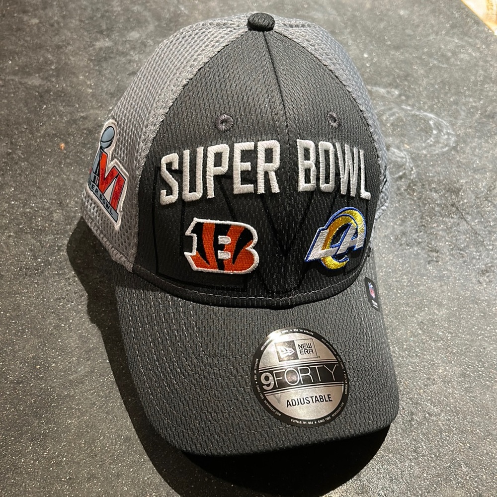 2022 La Super Bowl 56 Lvi Era 9forty Dueling Hat. Bengals Vs Rams Mesh